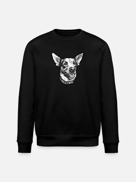 Dog walk four-legged friend - Stanley/Stella ROLLER Unisex Organic Sweatshirt - black