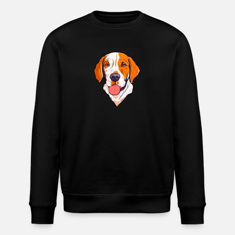 Hundehalter Welpen Herrchen - Stanley/Stella Unisex Bio-Sweatshirt ROLLER - Schwarz