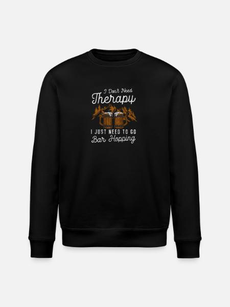 Barhopping Nachtleben Männerabend Abfeiern - Stanley/Stella Unisex Bio-Sweatshirt ROLLER - Schwarz