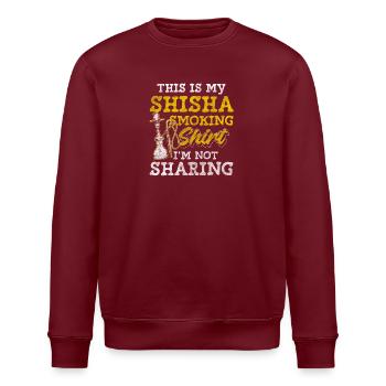 Wasserpfeife Smoken Nikotin - Stanley/Stella Unisex Bio-Sweatshirt ROLLER - Burgunderrot - Vorne - Nik (191cm)