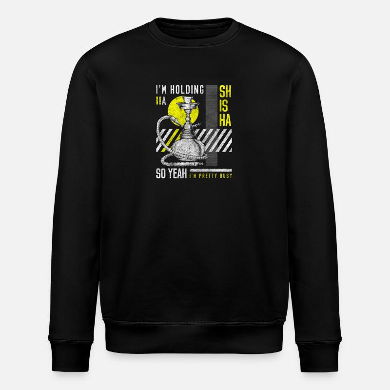 Narguilé Tabac Bouillonnant - Sweat bio ROLLER Stanley/Stella Unisexe - noir