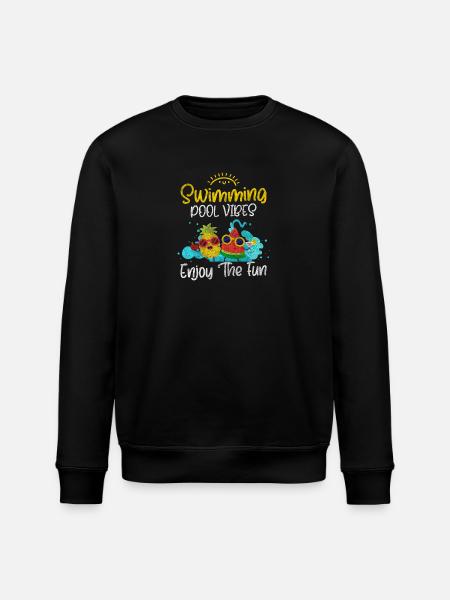 Swimmers Athletes - Stanley/Stella ROLLER Unisex Organic Sweatshirt - black