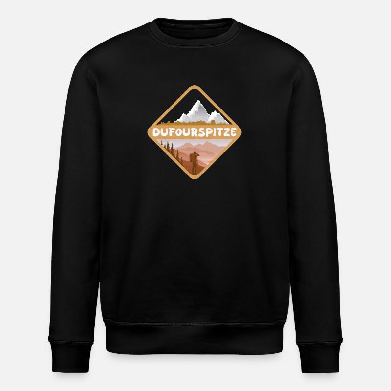 Geschenk für Dufourspitze - Stanley/Stella Unisex Bio-Sweatshirt ROLLER - Schwarz