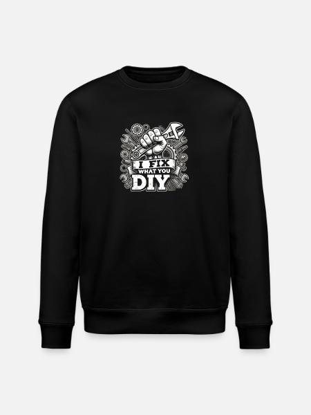 Handyman Christmas DIY - Stanley/Stella ROLLER Unisex Organic Sweatshirt - black