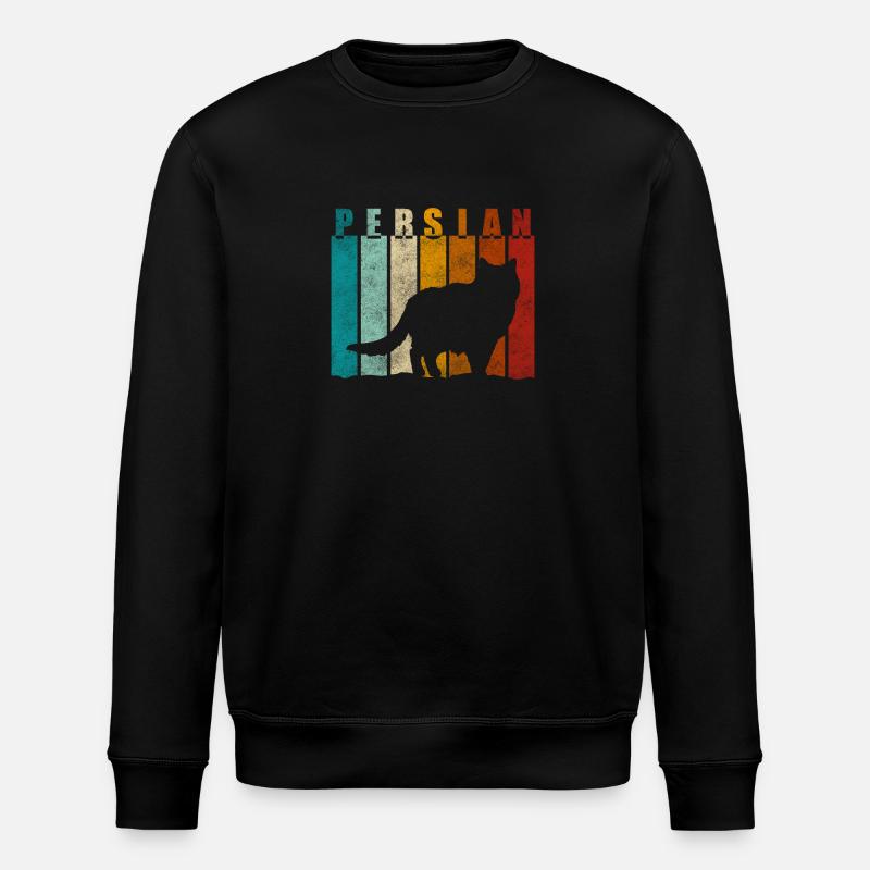 Perser Katzenfan - Stanley/Stella Unisex Bio-Sweatshirt ROLLER - Schwarz