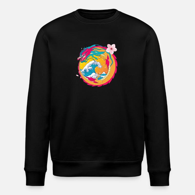 Der Drachentanz - Stanley/Stella Unisex Bio-Sweatshirt ROLLER - Schwarz