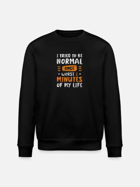 Introvert Reserved Loner Withdraw - Stanley/Stella ROLLER Unisex Organic Sweatshirt - black