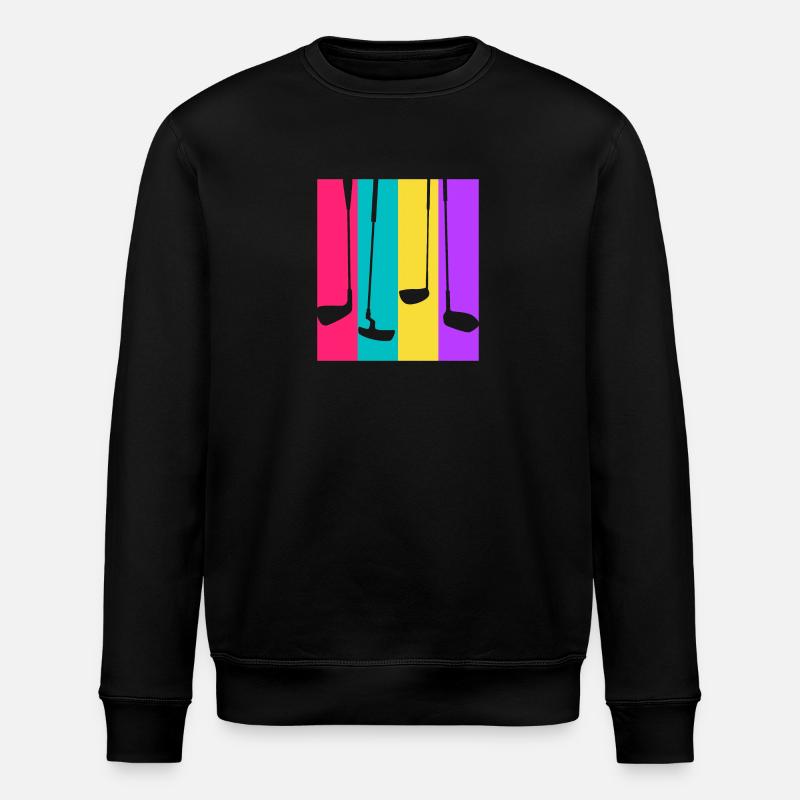 Golf rétro - idée cadeau golfeur - Sweat bio ROLLER Stanley/Stella Unisexe - noir