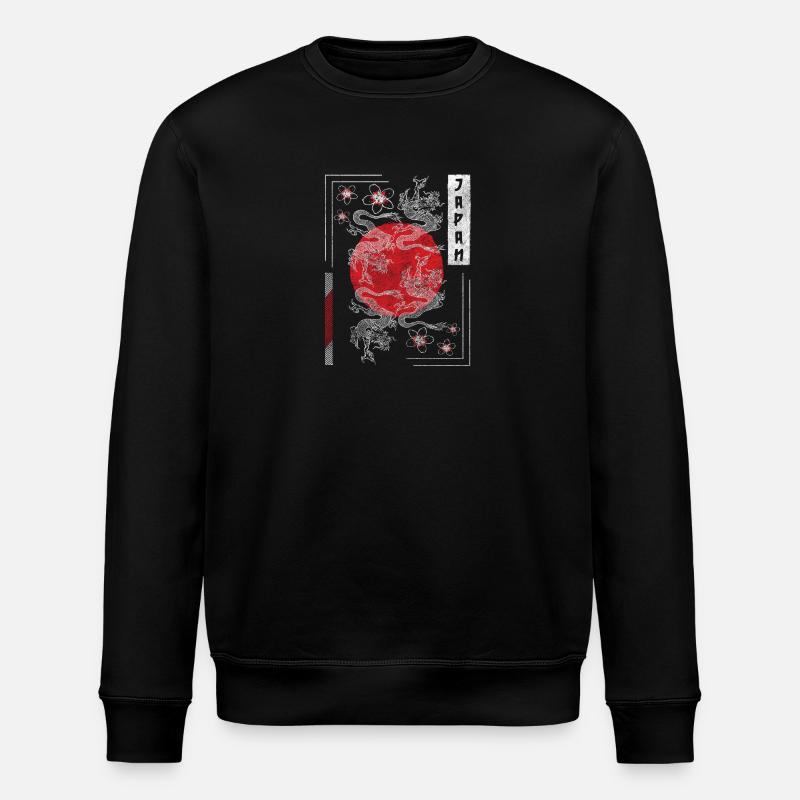 Asie Dessins Voyage Nerd - Sweat bio ROLLER Stanley/Stella Unisexe - noir