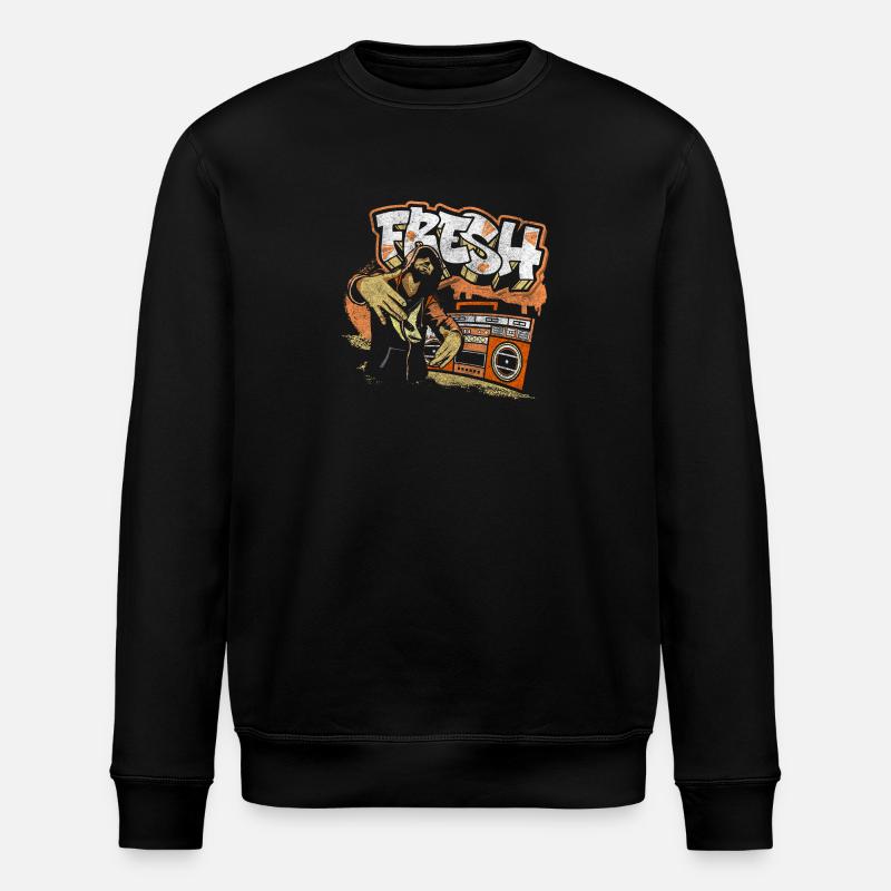 Graffiti Art Streetwear Unique - Sweat bio ROLLER Stanley/Stella Unisexe - noir