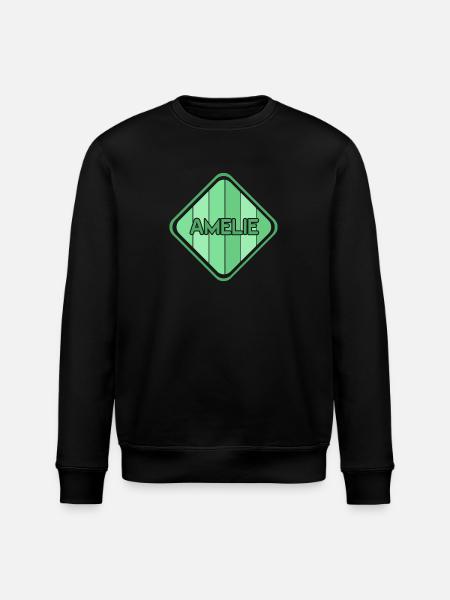 Amelie als Mädchen - Stanley/Stella Unisex Bio-Sweatshirt ROLLER - Schwarz