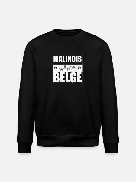 Belgian Malinois Belgian Malinois - Stanley/Stella ROLLER Unisex Organic Sweatshirt - black