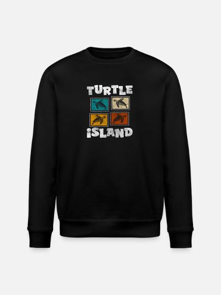 Turtles Nature - Stanley/Stella ROLLER Unisex Organic Sweatshirt - black