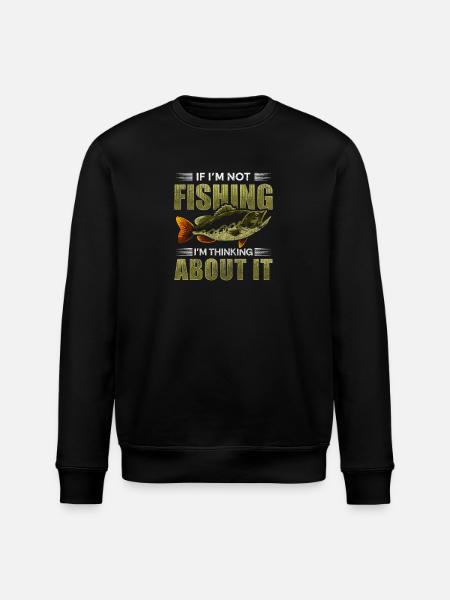 Angler Men Beer - Stanley/Stella ROLLER Unisex Organic Sweatshirt - black