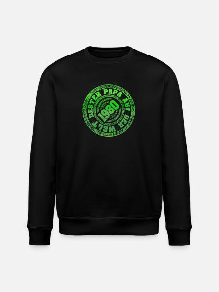 1980 - Stanley/Stella ROLLER Unisex Organic Sweatshirt - black