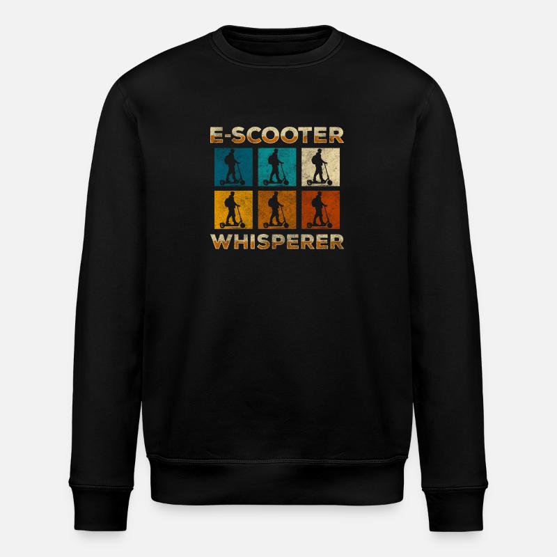 Rollerfahrer Zukunft Umwelt Speed - Stanley/Stella Unisex Bio-Sweatshirt ROLLER - Schwarz