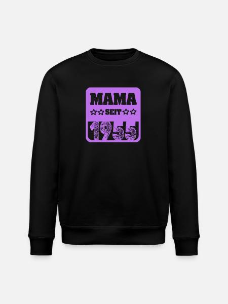 Mother's Day 1955 - Stanley/Stella ROLLER Unisex Organic Sweatshirt - black