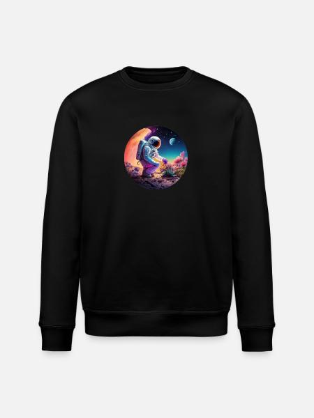 Astronaute jardinier - Sweat bio ROLLER Stanley/Stella Unisexe - noir