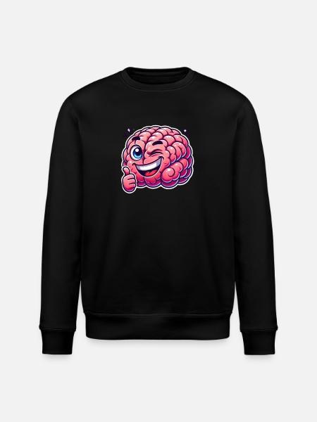 Intelligent brain - Stanley/Stella ROLLER Unisex Organic Sweatshirt - black