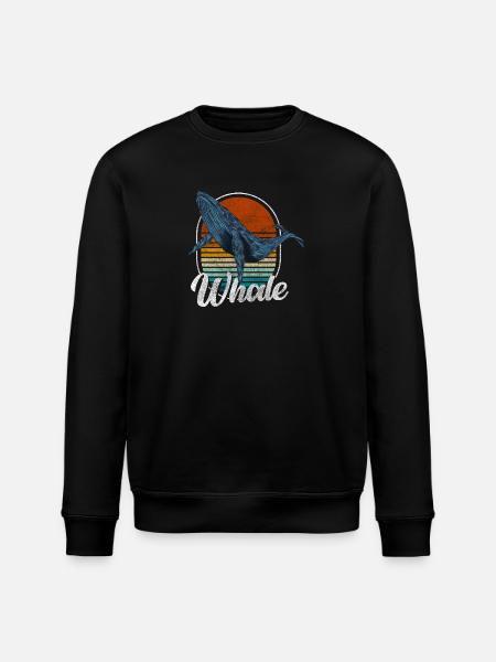 Whale Blue Whale Conservation Diver - Sweat bio ROLLER Stanley/Stella Unisexe - noir
