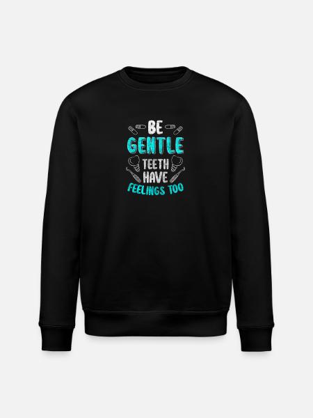 Teeth Drill Jaw - Stanley/Stella ROLLER Unisex Organic Sweatshirt - black