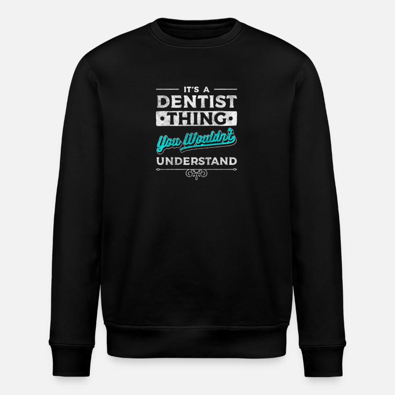 Dentiste Profession Appareils Mâchoire - Sweat bio ROLLER Stanley/Stella Unisexe - noir