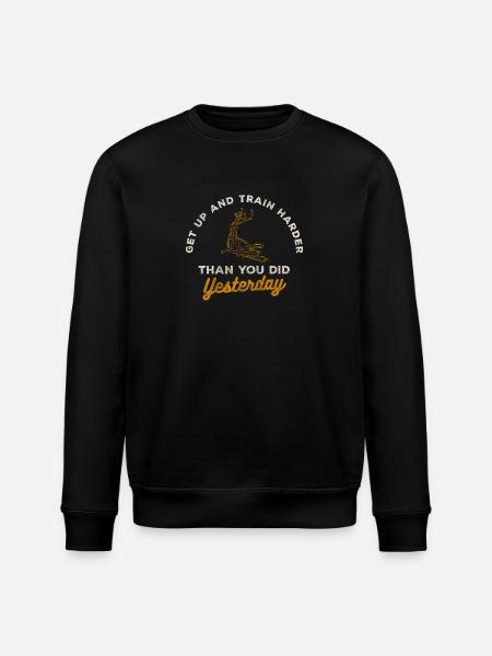 Elliptical Trainer Training Strength Coach - Stanley/Stella ROLLER Unisex Organic Sweatshirt - black