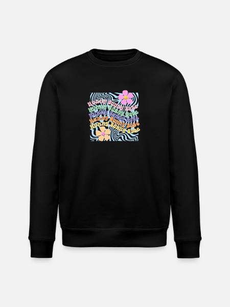 Egg-Stra Special - Stanley/Stella ROLLER Unisex Organic Sweatshirt - black