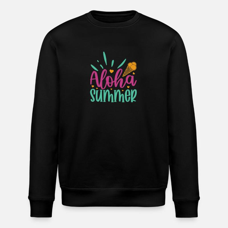 Aloha Summer - Stanley/Stella ROLLER Unisex Organic Sweatshirt - black