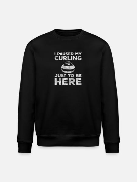 curling mop - Stanley/Stella ROLLER Unisex Organic Sweatshirt - black