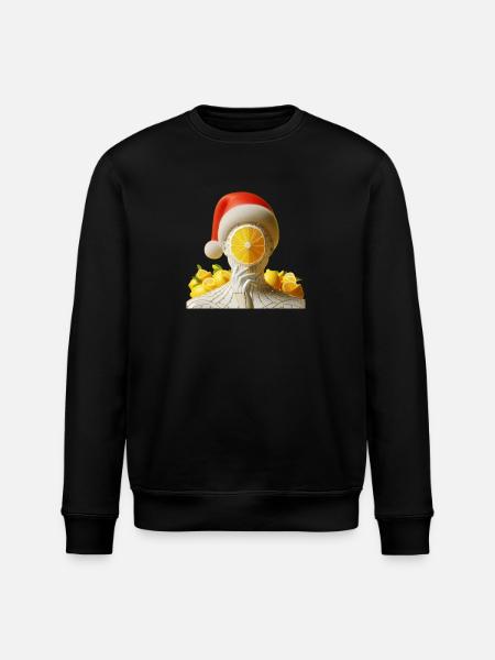 Cyber Santa Zitrone - Stanley/Stella Unisex Bio-Sweatshirt ROLLER - Schwarz