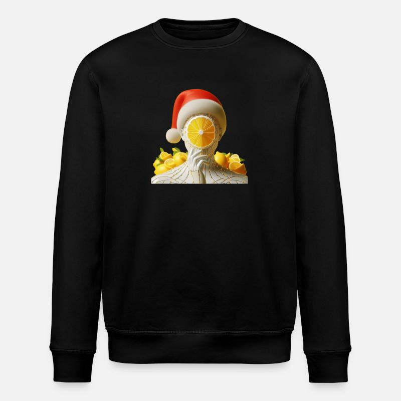 Cyber Santa Lemon - Stanley/Stella ROLLER Unisex Organic Sweatshirt - black
