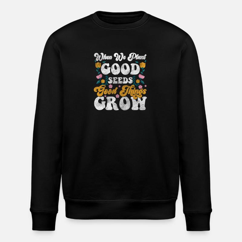 Fleurs Parfum Romance Épanouissement - Sweat bio ROLLER Stanley/Stella Unisexe - noir