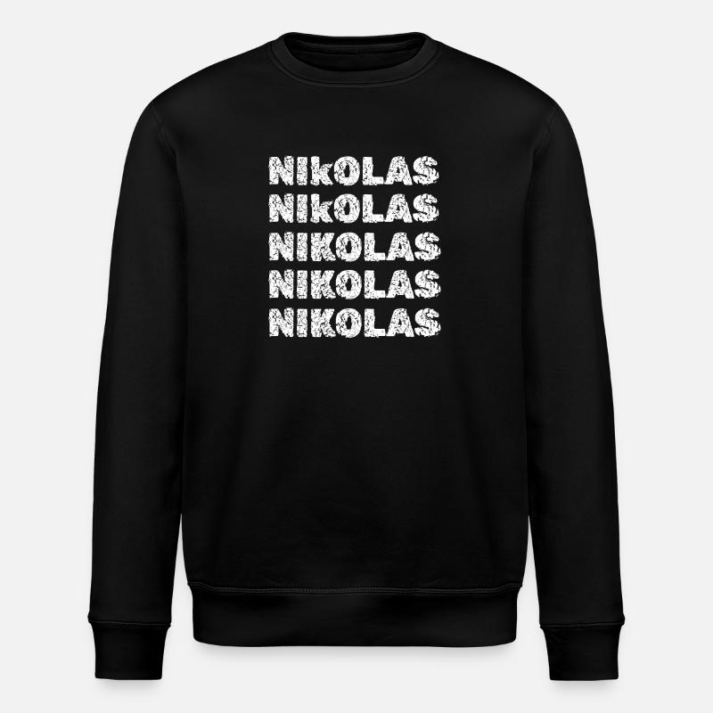 Nikolas als Nikolas - Stanley/Stella Unisex Bio-Sweatshirt ROLLER - Schwarz