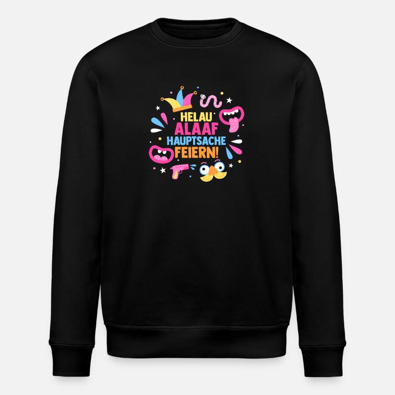 Karnevalskostüm Fasching Karneval - Stanley/Stella Unisex Bio-Sweatshirt ROLLER - Schwarz
