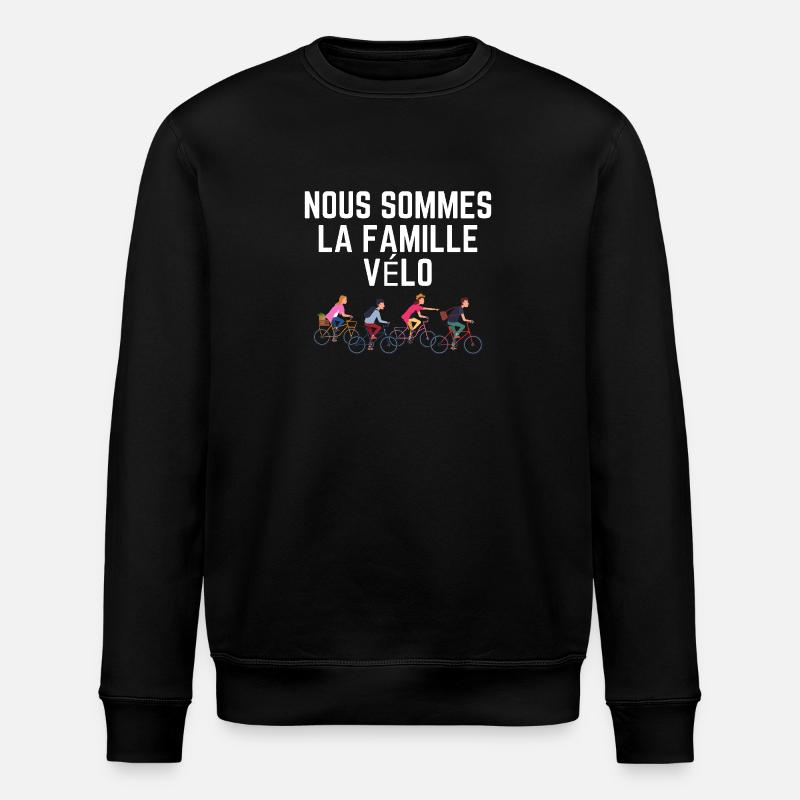 Famille Vélo clair - Sweat bio ROLLER Stanley/Stella Unisexe - noir