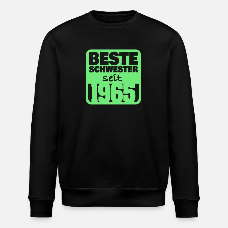 1965 - Stanley/Stella Unisex Bio-Sweatshirt ROLLER - Schwarz