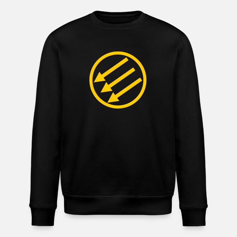 Drehen von Pfeile - Stanley/Stella Unisex Bio-Sweatshirt ROLLER - Schwarz