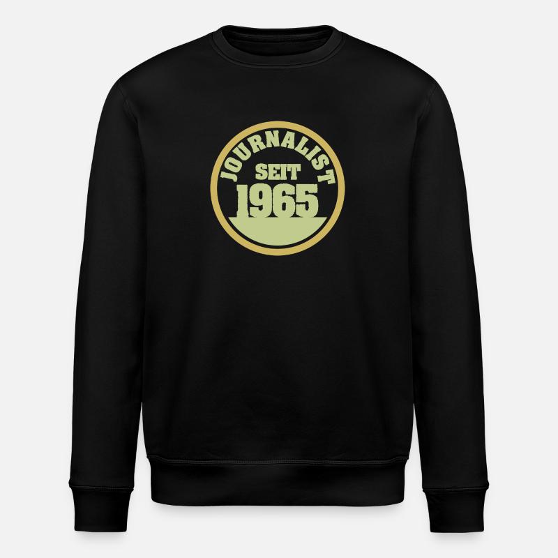 1965 1965 - Stanley/Stella ROLLER Unisex Organic Sweatshirt - black