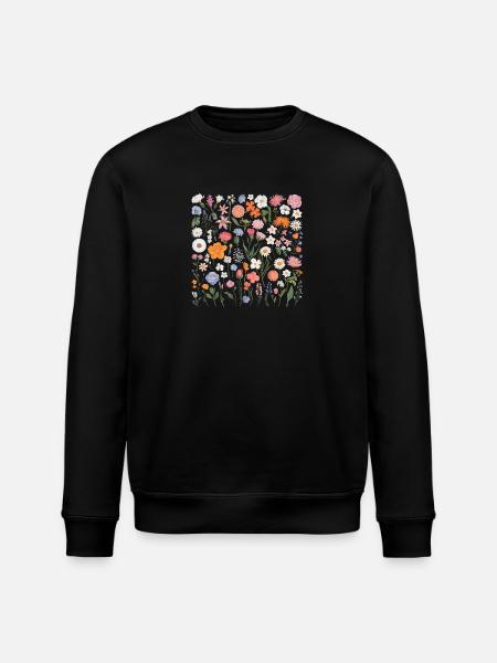 Blumen Liese - Stanley/Stella Unisex Bio-Sweatshirt ROLLER - Schwarz