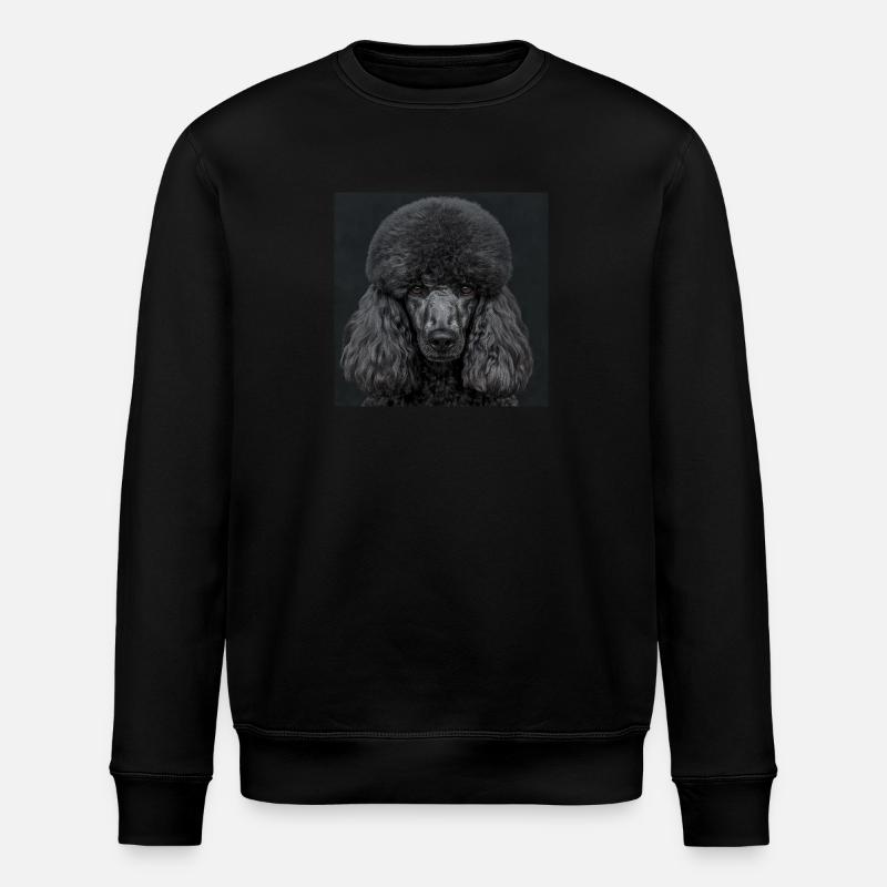Black Animals - Black Poodle - Stanley/Stella ROLLER Unisex Organic Sweatshirt - black