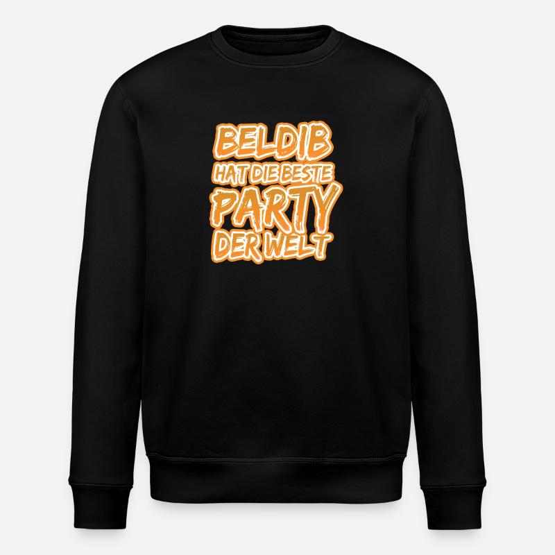 Beldib Beldib - Stanley/Stella ROLLER Unisex Organic Sweatshirt - black