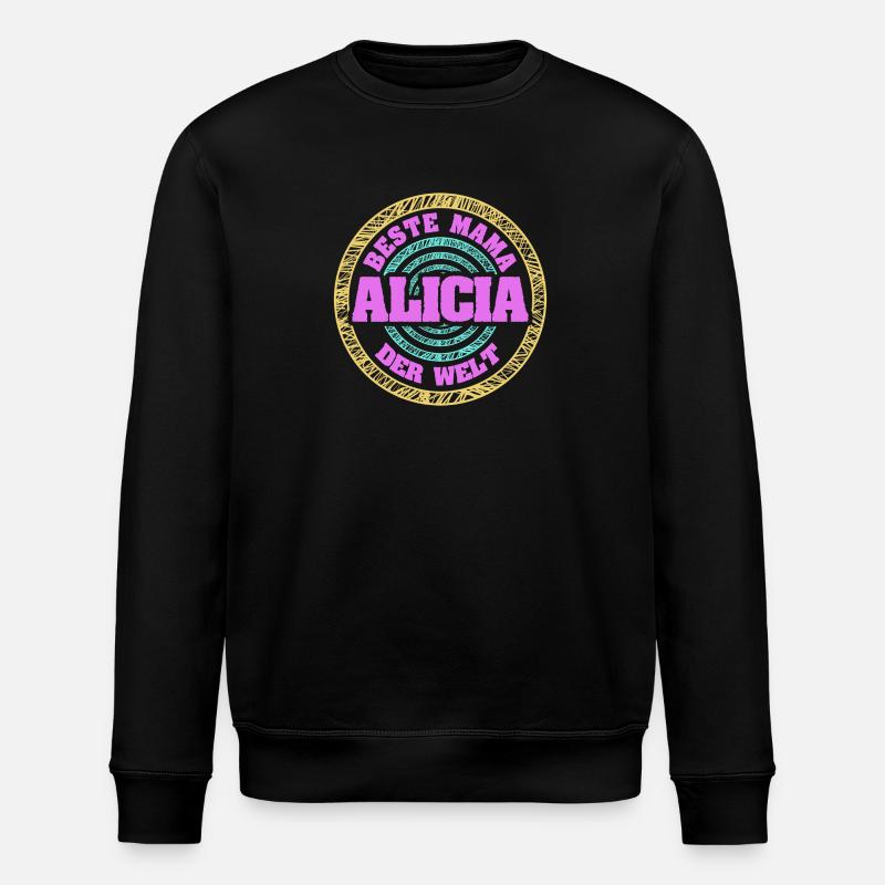 Gift for Alicia - Stanley/Stella ROLLER Unisex Organic Sweatshirt - black