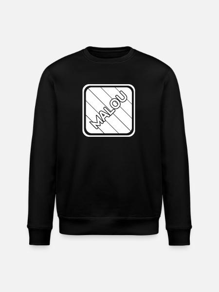 First name Malou - Stanley/Stella ROLLER Unisex Organic Sweatshirt - black