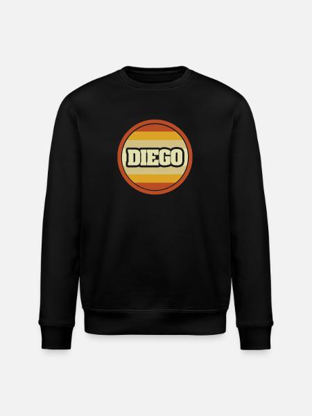 Diego as a first name - Stanley/Stella ROLLER Unisex Organic Sweatshirt - black