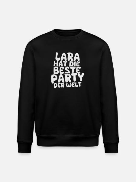 Gift for Lara - Stanley/Stella ROLLER Unisex Organic Sweatshirt - black