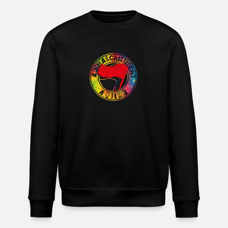 Action antifasciste - Sweat bio ROLLER Stanley/Stella Unisexe - noir