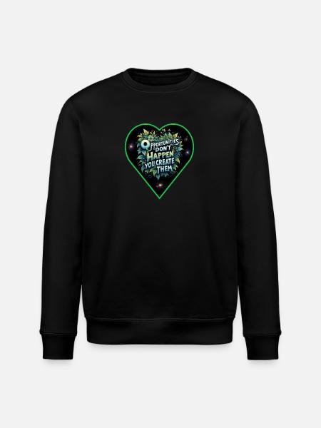 Create opportunities - Stanley/Stella ROLLER Unisex Organic Sweatshirt - black