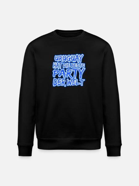 Gift for Uruguay - Stanley/Stella ROLLER Unisex Organic Sweatshirt - black