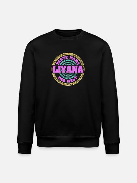 Liyana as a mother - Stanley/Stella ROLLER Unisex Organic Sweatshirt - black